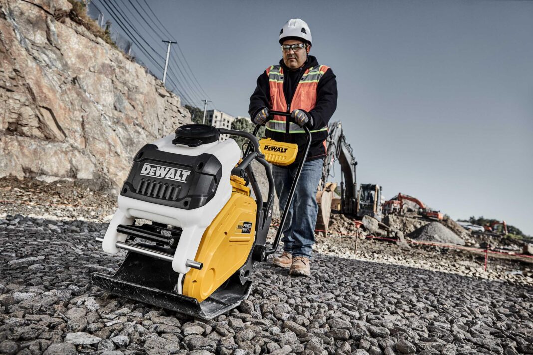 DeWalt Powershift Forward Plate Compactor: Battery Power Meets Heavy-Duty Performance